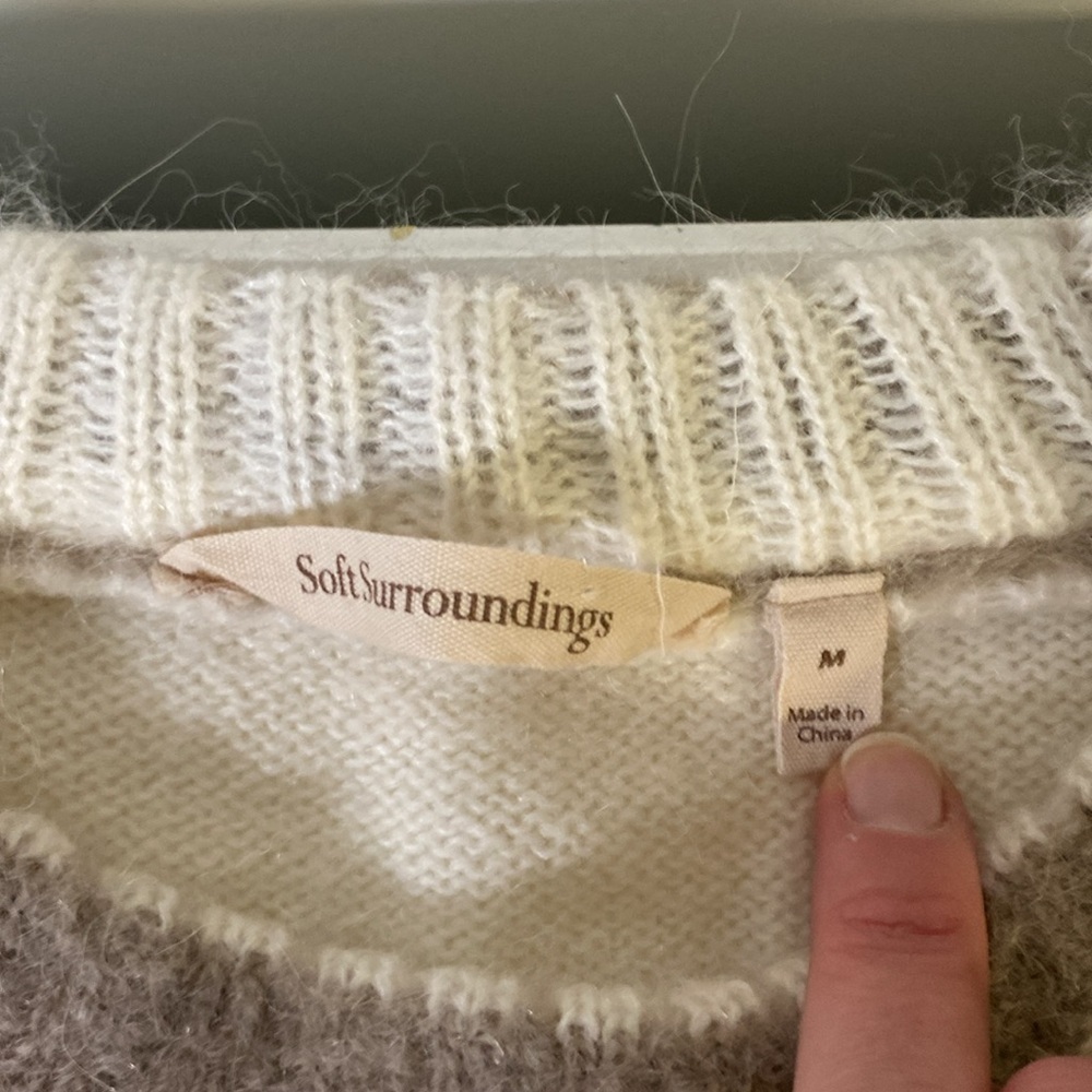 SOFT SURROUNDINGS Tundra Alpaca Wool sweater size medium - Picture 3 of 7